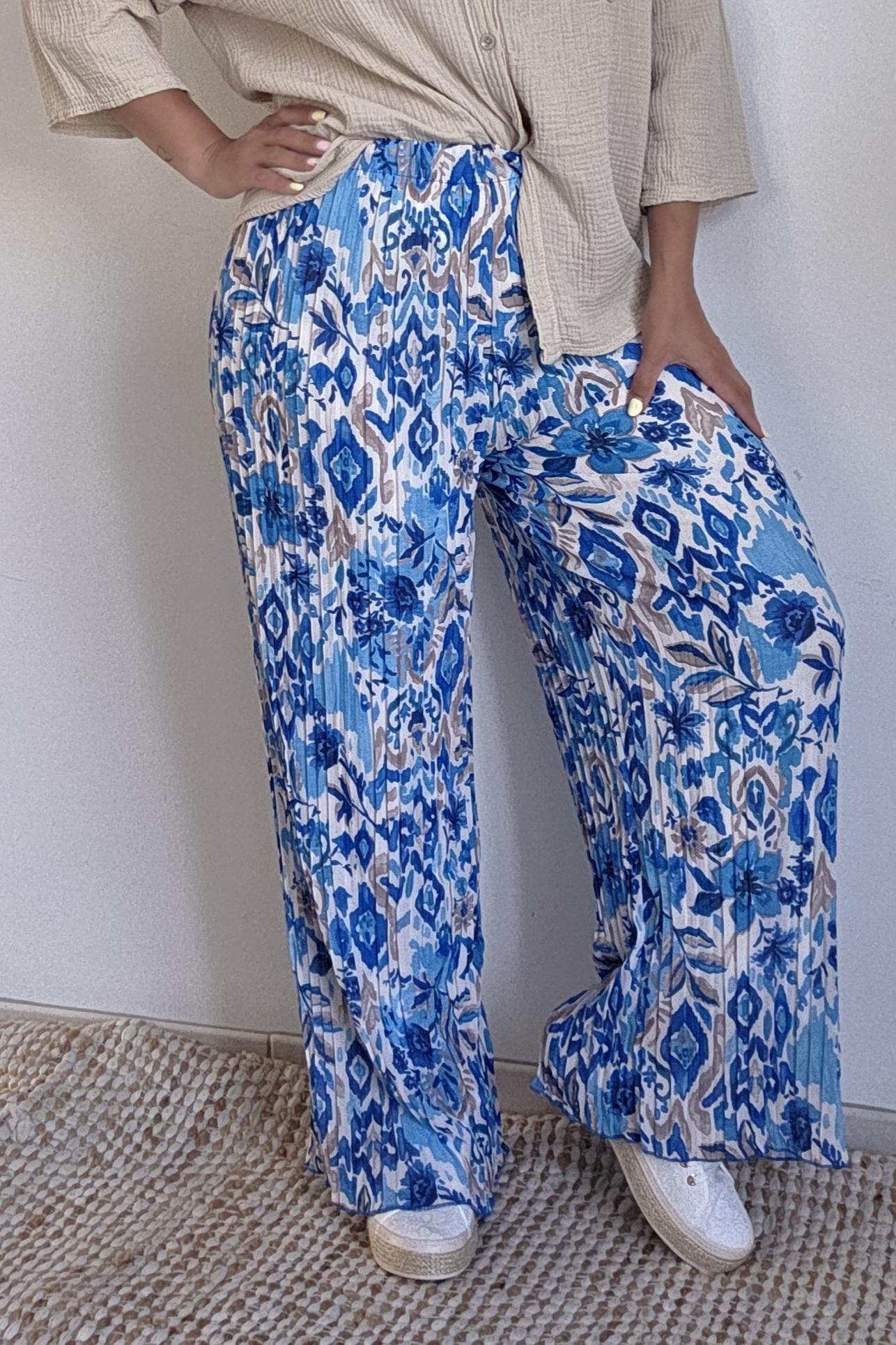 LIYAH Bleu/Ecru