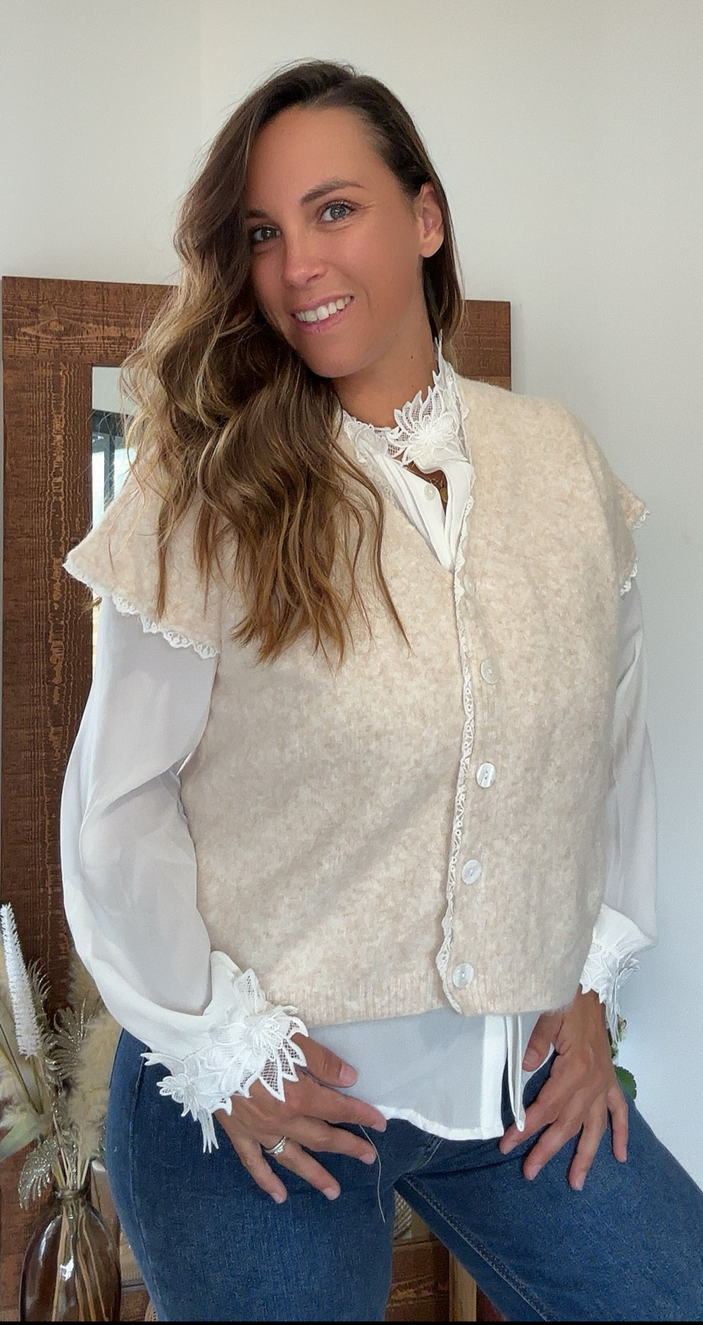 Gilet dentelle AUDE