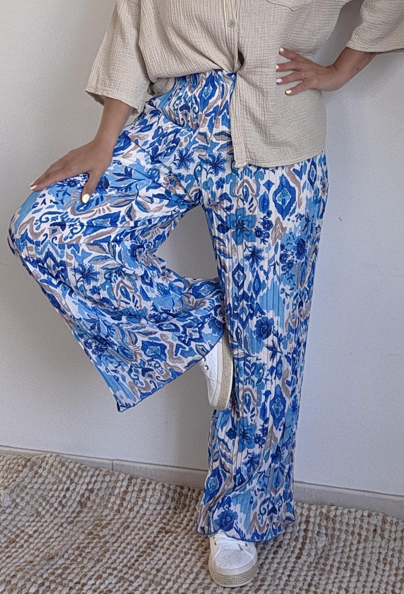 LIYAH Bleu/Ecru