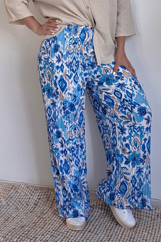 LIYAH Bleu/Ecru