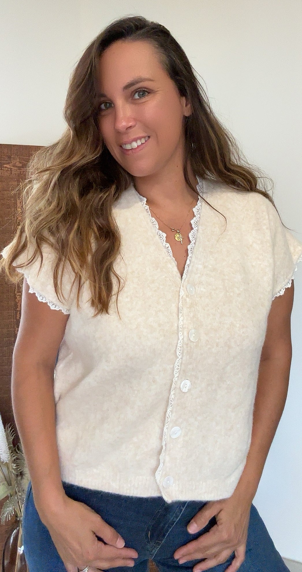 Gilet dentelle AUDE